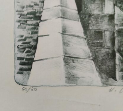 karelsbrug Praag Lithografie genummerd 60/80
